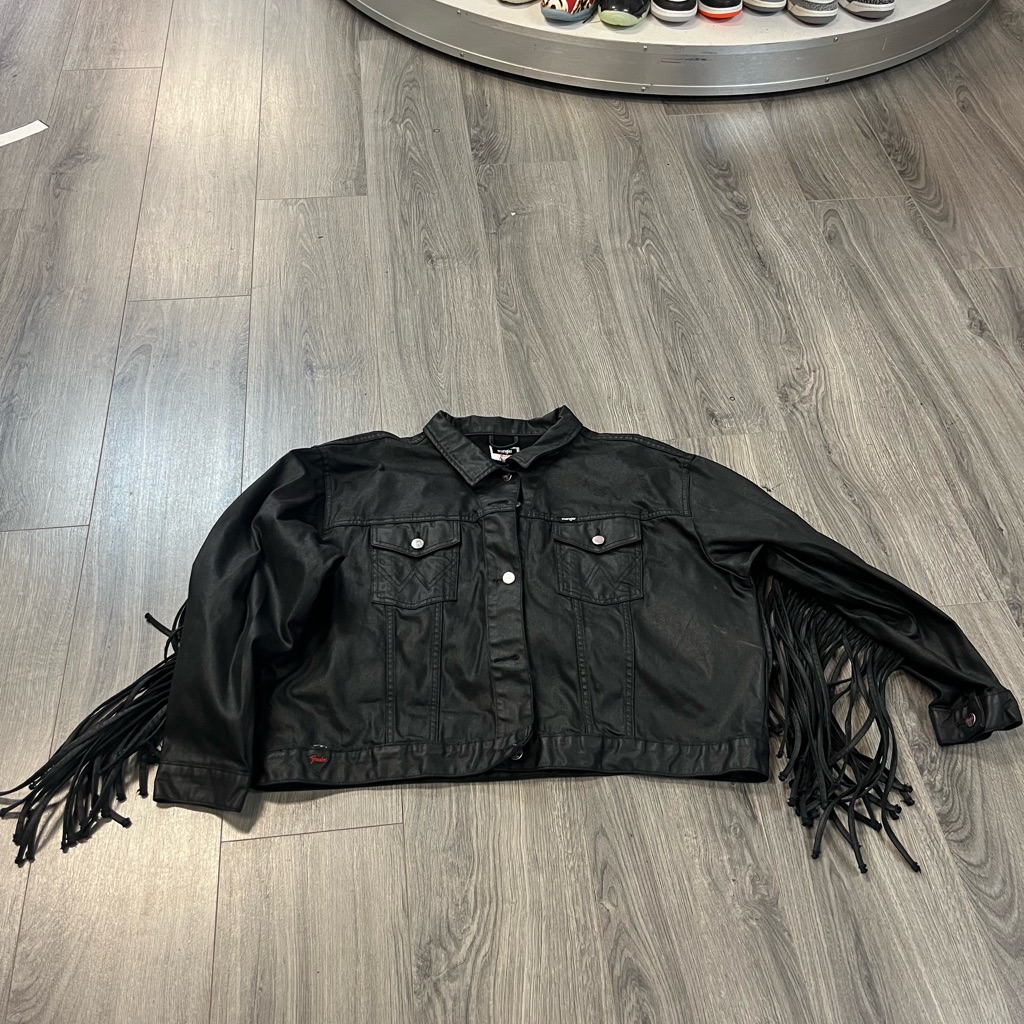 Wrangler Fender Black Fretted Jacket Wrangler Fender Black Fretted Jacket